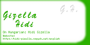 gizella hidi business card